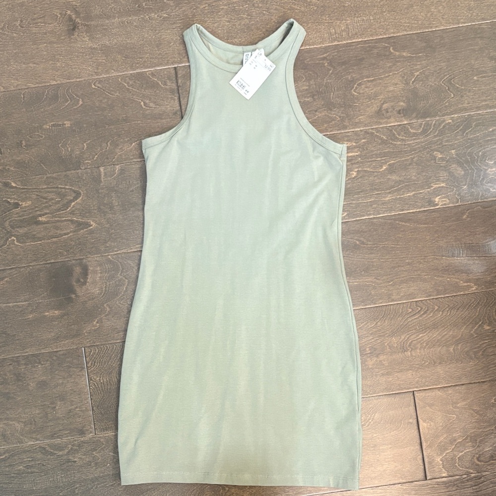 H&M Olive Green Sleeveless Dress